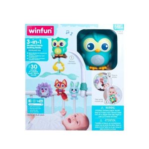 3-In-1 Woodland Friends Soothing Mobile – Winfun 3-In-1 Woodland Friends Soothing Mobile Winfun Early Education