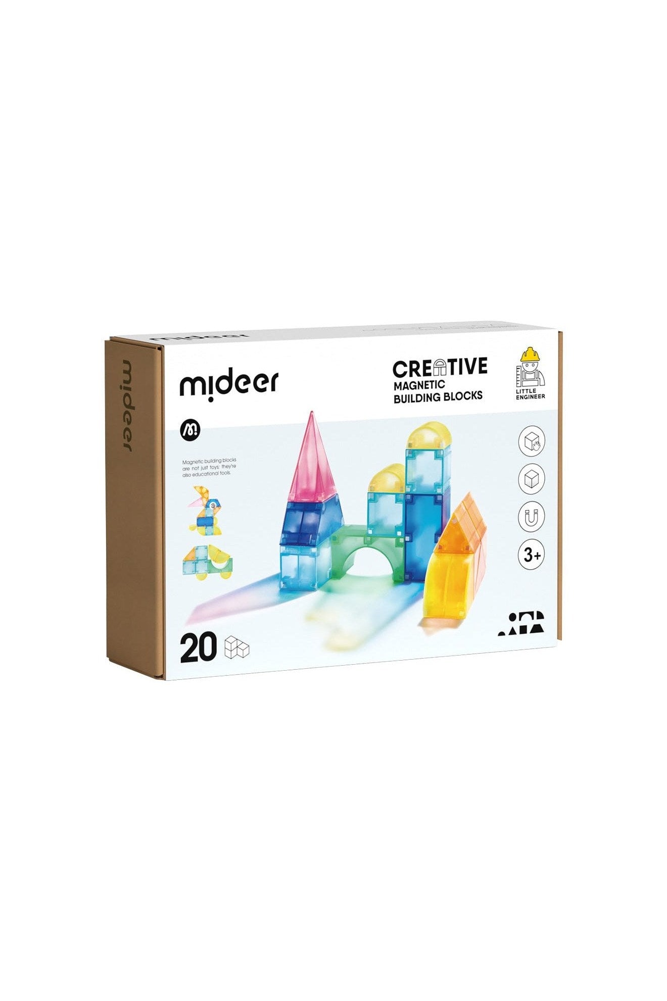 3D Magnetic Blocks – 20Pcs – Mideer 3D Magnetic Blocks - 20Pcs Mideer Magnetic Toys
