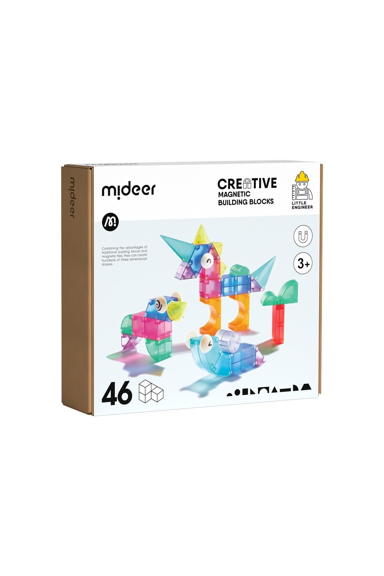 3D Magnetic Blocks – 46Pcs – Mideer 3D Magnetic Blocks - 46Pcs Mideer Magnetic Toys