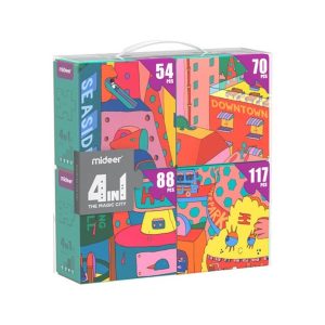 4 In 1 Puzzle – City – Mideer 4 In 1 Puzzle - City Mideer Jigsaw Puzzles