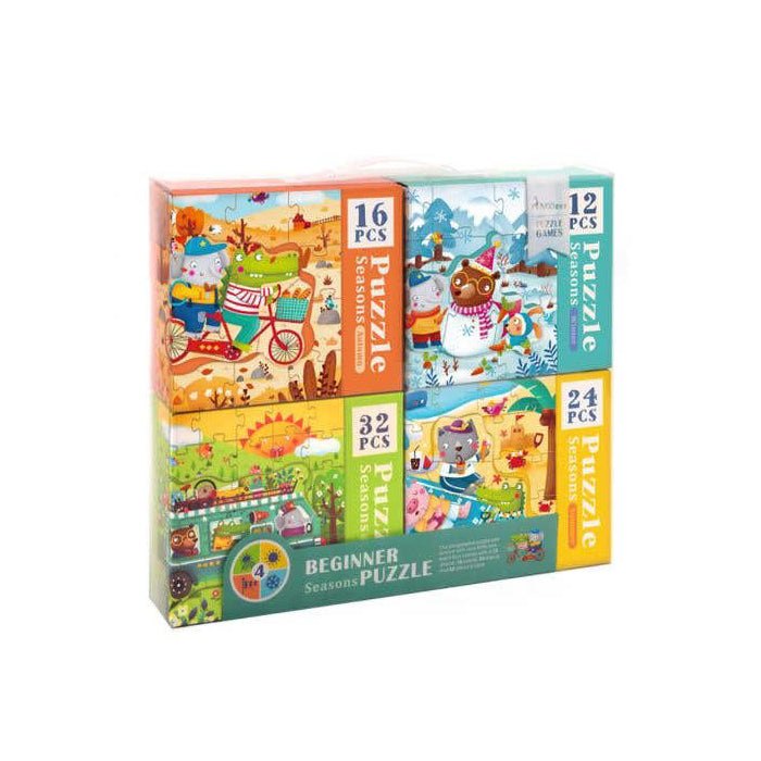 4 In 1 Puzzle – Seasons – Mideer 4 In 1 Puzzle - Seasons Mideer Jigsaw Puzzles