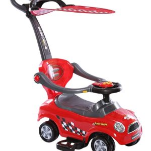 Amsham Sunshine Canpoy Coupe Pusher Car – Red – Amsham Toys Amsham Sunshine Canpoy Coupe Pusher Car - Red Amsham Toys Push Car
