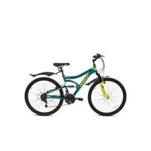 Aviator 26" Dual Suspension Mountain Bike – Green – Mogoo Aviator 26" Dual Suspension Mountain Bike - Green Mogoo Bicycles