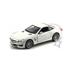 Bburago 1:24 Plus Mercedes-Benz SL 65 AMG Metallic White Diecast Model – Bburago Bburago 1:24 Plus Mercedes-Benz SL 65 AMG Metallic White Diecast Model Bburago Cars & Toys