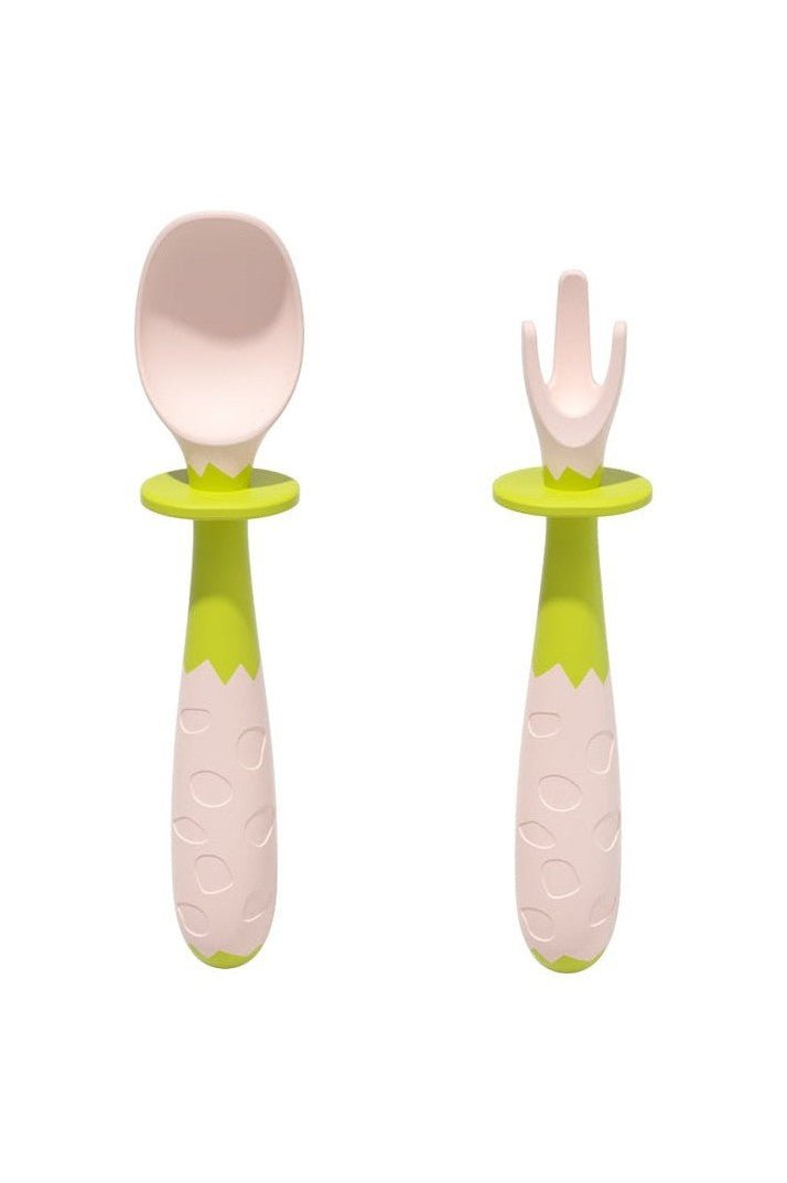 Bendable Cutlery For Kids – Pink – Mideer Bendable Cutlery For Kids - Pink Mideer Feeding