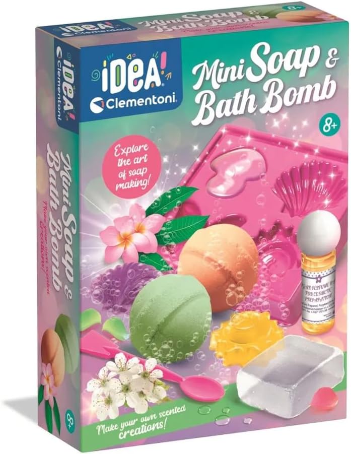 CLEMENTONI IDEA SOAPS AND BATH BOMBS – Clementoni CLEMENTONI IDEA SOAPS AND BATH BOMBS Clementoni Craft Kits