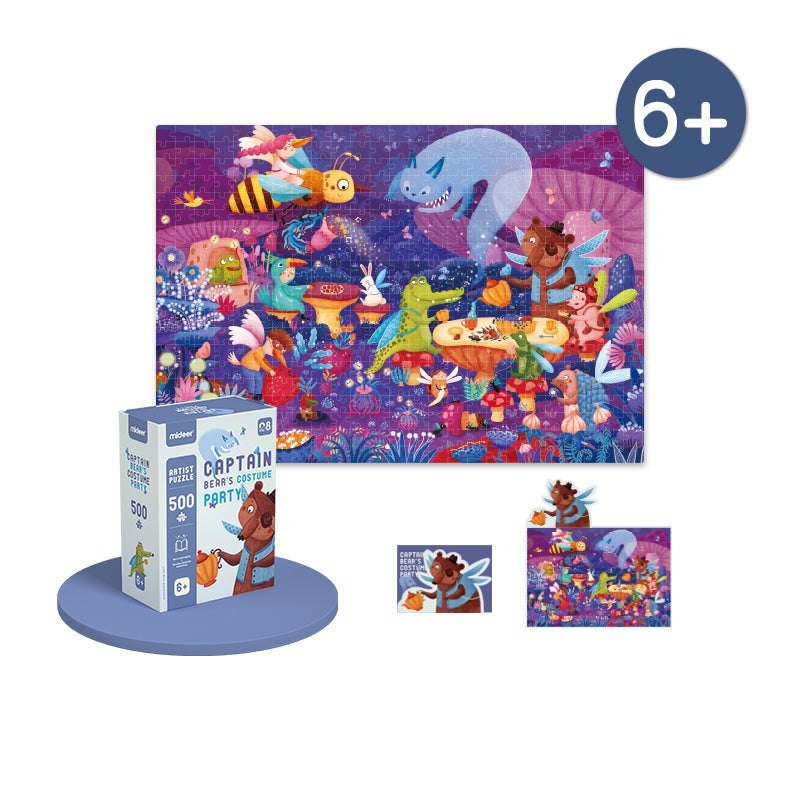 Captain Bear'S Costume Party Puzzle – 500 Pcs – Mideer Captain Bear'S Costume Party Puzzle - 500 Pcs Mideer Jigsaw Puzzles