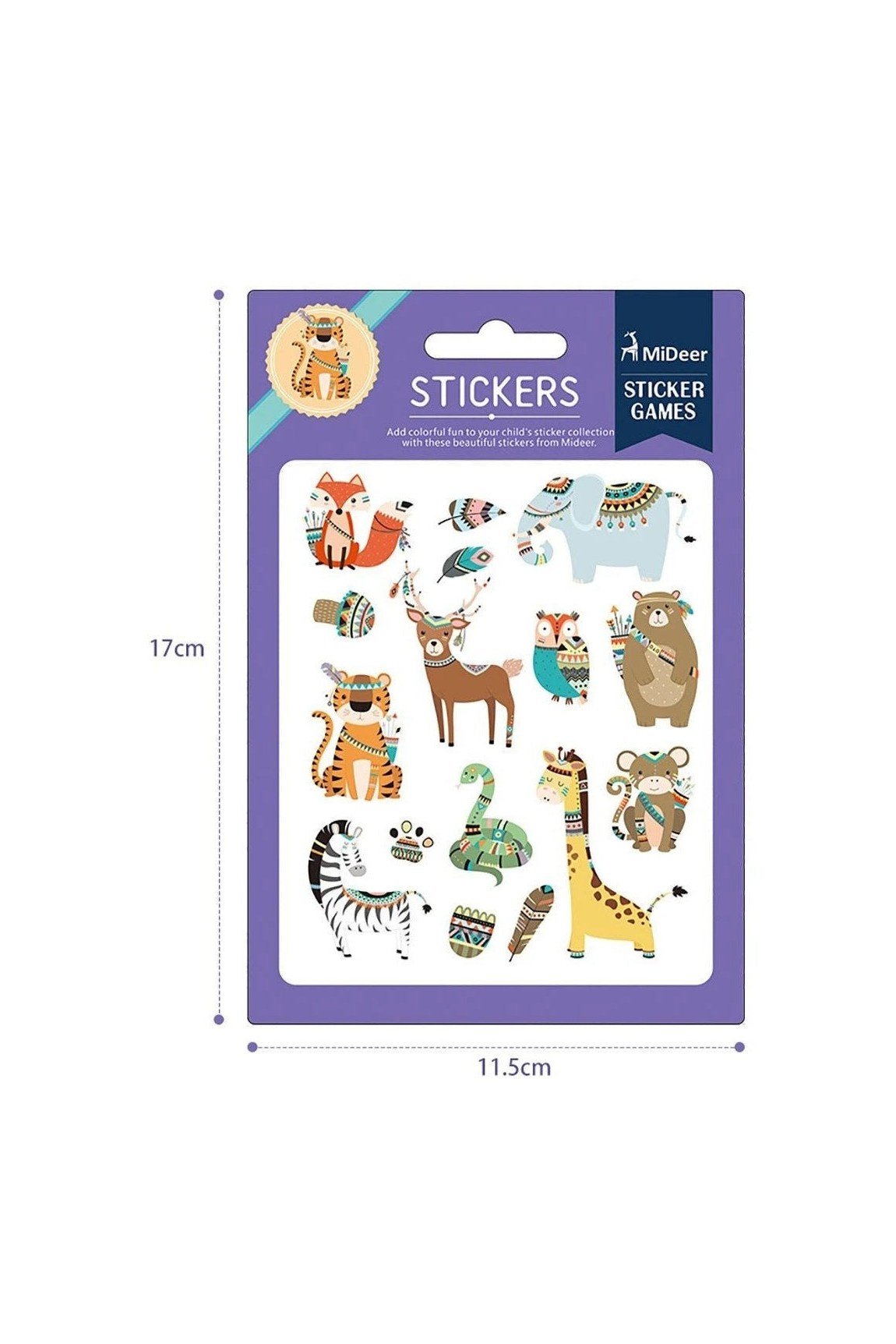Colourful Stickers – Animals 2 – Mideer Colourful Stickers - Animals 2 Mideer Art & Craft