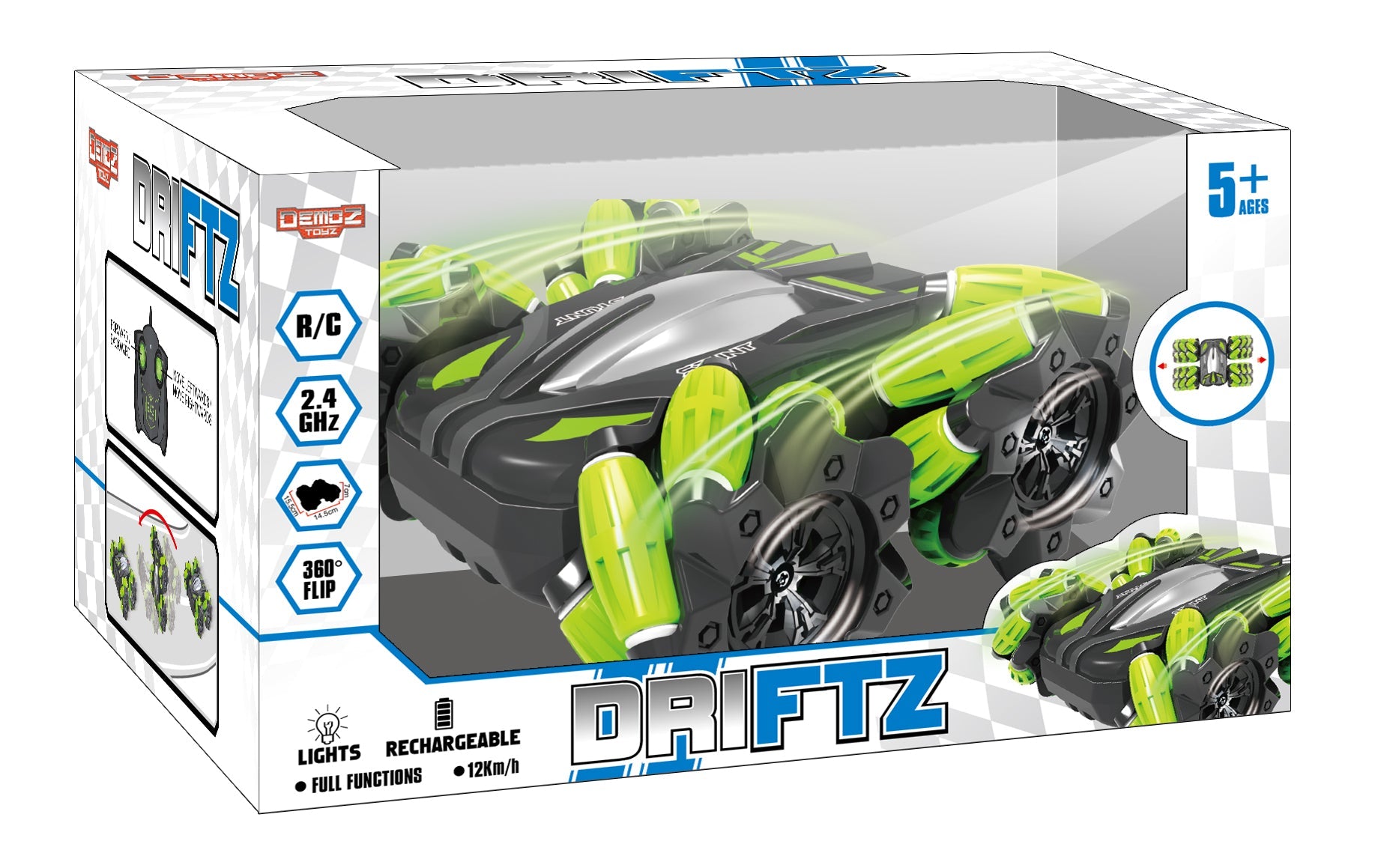Demoz R/C Driftz 2.4GHz – Power Joy Demoz R/C Driftz 2.4GHz Power Joy Toys