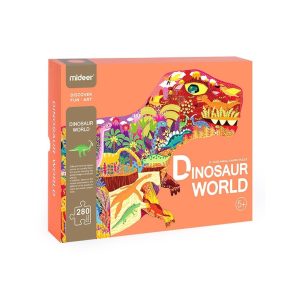Dinosaur World Puzzle – 280 Pcs – Mideer Dinosaur World Puzzle - 280 Pcs Mideer Jigsaw Puzzles