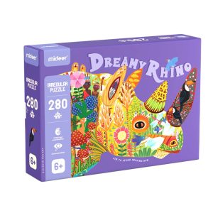 Dreamy Rhino Puzzle – 280 Pcs – Mideer Dreamy Rhino Puzzle - 280 Pcs Mideer Jigsaw Puzzles