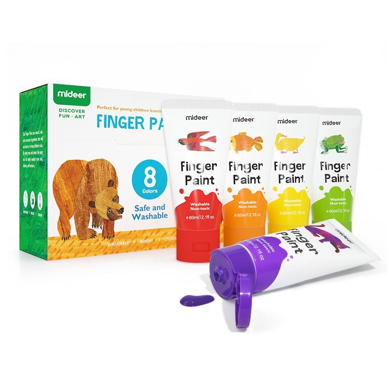 Finger Paint – 8 Colors – Mideer Finger Paint - 8 Colors Mideer Art & Craft