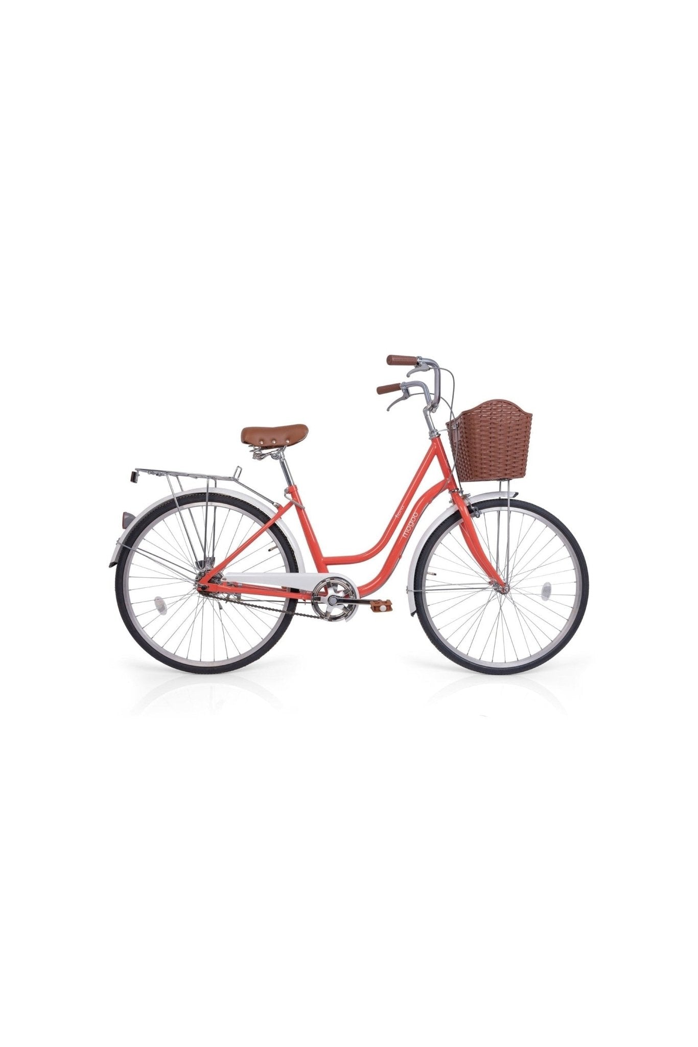 Fiona 24" Cruiser Bike – Peach – Mogoo Fiona 24" Cruiser Bike - Peach Mogoo Bicycles