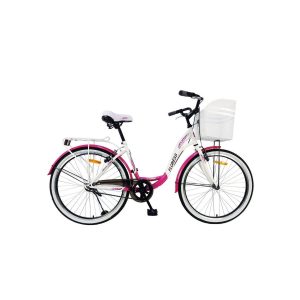 Floress 26" Lady Bike – Pink – Mogoo Floress 26" Lady Bike - Pink Mogoo Bicycles