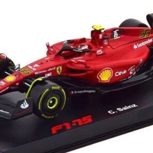 Formula Racing 2022 Ferrari F1-75 #55 Carlos Sainz 1/43 Scale Diecast Model by Bburago – Bburago Formula Racing 2022 Ferrari F1-75 #55 Carlos Sainz 1/43 Scale Diecast Model by Bburago Bburago Cars & Toys