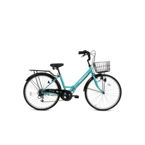 Fusion 26" Folding City Bike – Green – Mogoo Fusion 26" Folding City Bike - Green Mogoo Bicycles
