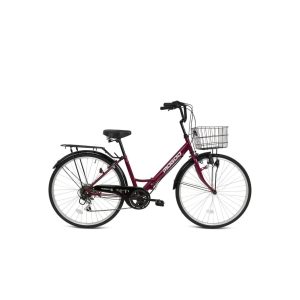 Fusion 26" Folding City Bike – Maroon – Mogoo Fusion 26" Folding City Bike - Maroon Mogoo Bicycles