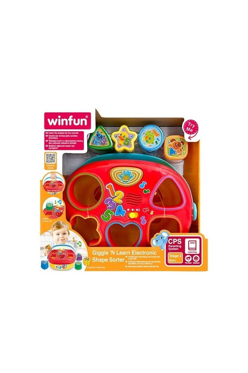 Giggle 'N Learn Electronic Shape Sorter – Winfun Giggle 'N Learn Electronic Shape Sorter Winfun Early Education