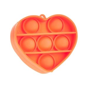 Heart Fidget Popper Keychain (Camouflage) – Fidget Pop Heart Fidget Popper Keychain (Camouflage) Fidget Pop Early Education