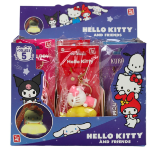 Hello Kitty – Keychain Light Up Star PDQ12 WOC Battery Operated Assorted – Hello Kitty Hello Kitty - Keychain Light Up Star PDQ12 WOC Battery Operated Assorted Hello Kitty Keychains