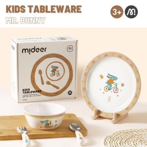 Kids Tableware Set – Mr.Bunny – Mideer Kids Tableware Set - Mr.Bunny Mideer Feeding
