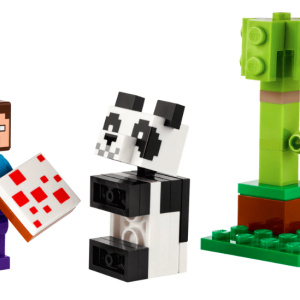 Lego Steve and Baby Panda Lego Building Sets