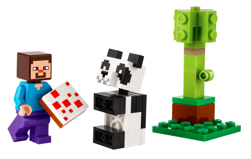 Lego Steve and Baby Panda – Lego Lego Steve and Baby Panda Lego Building Sets