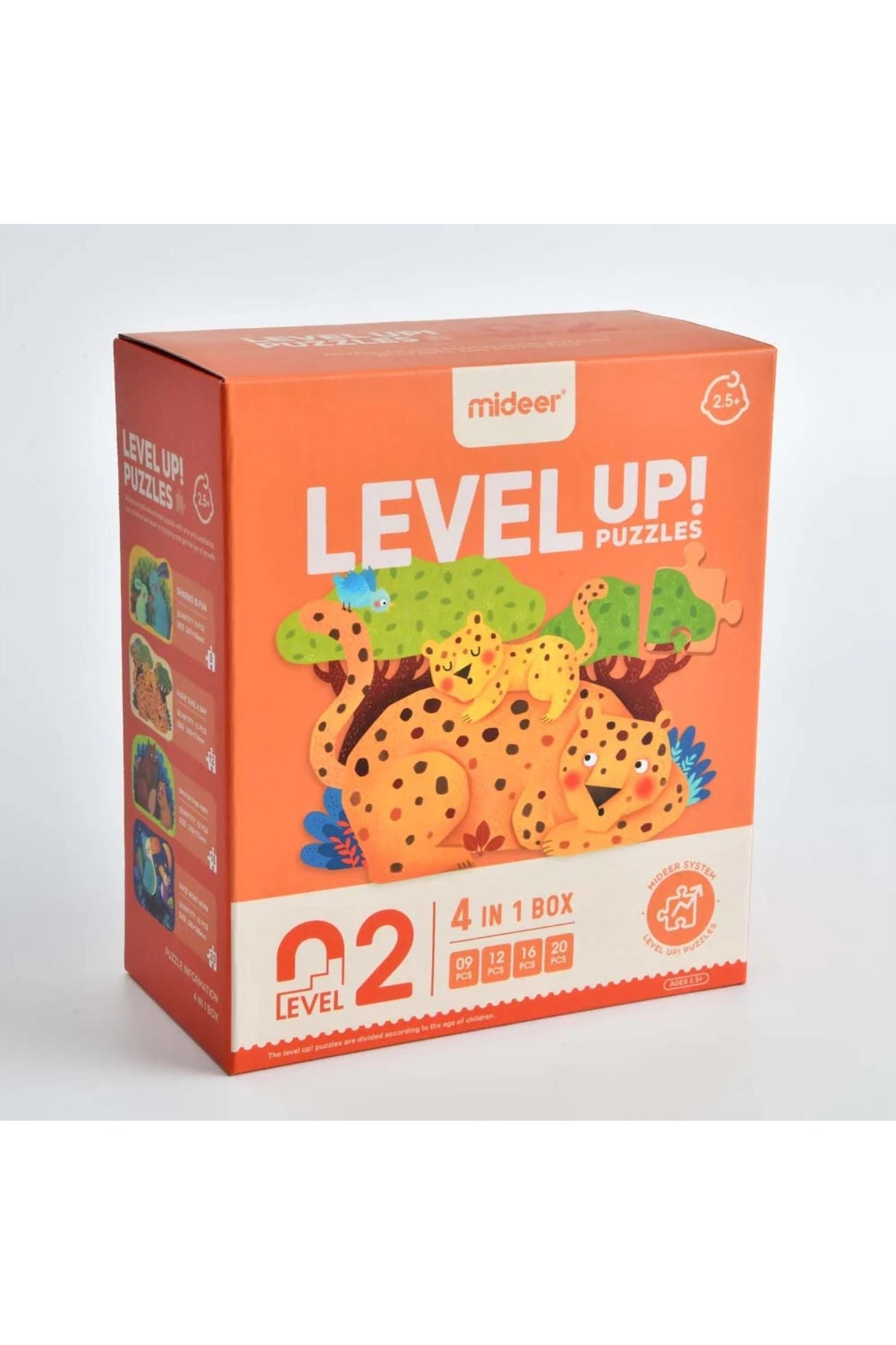 Level Up Puzzles – Animals (4 In 1) Level 2 – Mideer Level Up Puzzles - Animals (4 In 1) Level 2 Mideer Jigsaw Puzzles