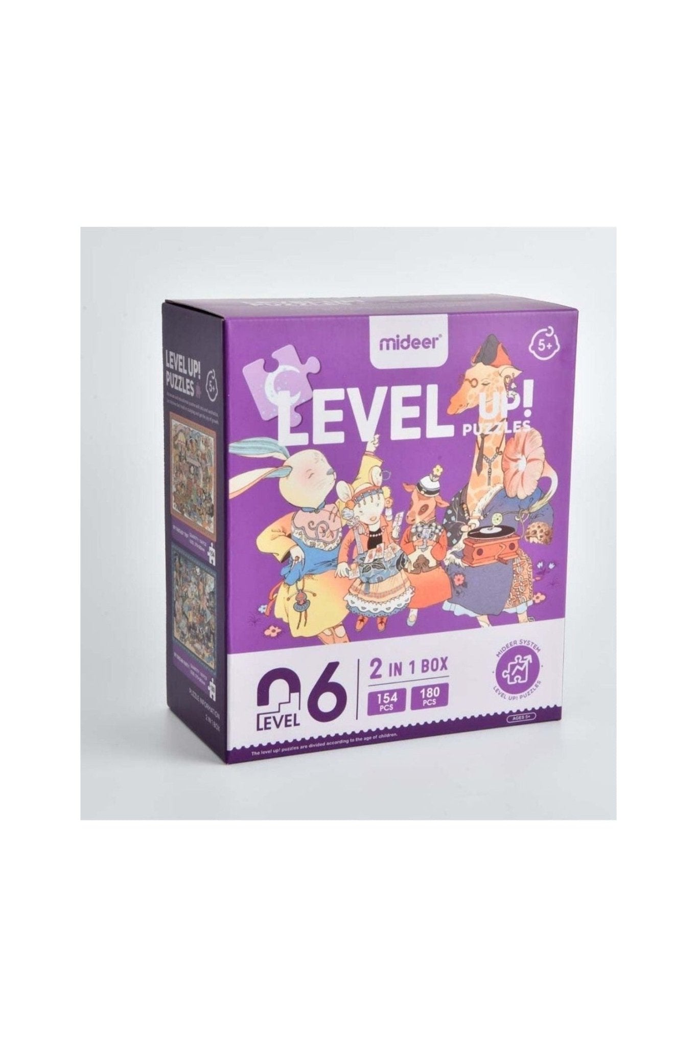 Level Up Puzzles – Forest Party (2 In 1) Level 6 – Mideer Level Up Puzzles - Forest Party (2 In 1) Level 6 Mideer Jigsaw Puzzles