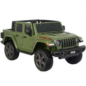 Licensed Battery Operated Jeep Rubicon Kids Car - Green (12V) Jeep Electric Car