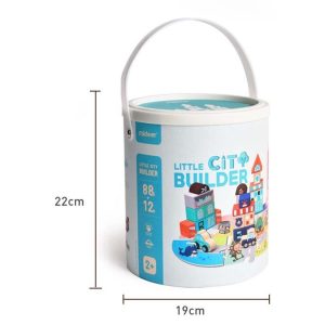 Little City Builder Blocks – 100 Pcs – Mideer Little City Builder Blocks - 100 Pcs Mideer Building Blocks