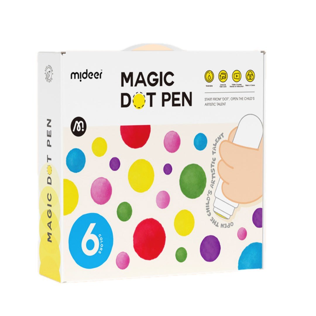 Magic Dot Markers – 6 Colors – Mideer Magic Dot Markers - 6 Colors Mideer Early Education