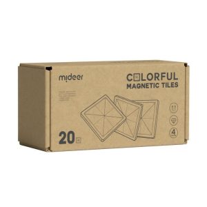 Magnetic Tiles – Warm Colors – 20 Pcs – Mideer Magnetic Tiles - Warm Colors - 20 Pcs Mideer Art & Craft