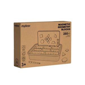 Magnetic Wooden Geometry Blocks – 250 Pcs – Mideer Magnetic Wooden Geometry Blocks - 250 Pcs Mideer Wooden Toys
