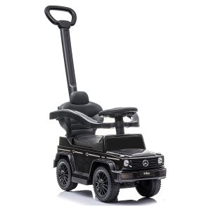 Mercedes G Wagon 3-in-1 Handle Push Ride-On Car – Black – Mercedes Mercedes G Wagon 3-in-1 Handle Push Ride-On Car - Black Mercedes Push Car
