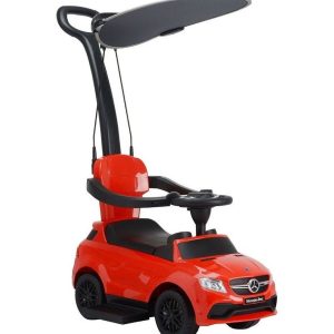 Mercedes Handle With Canpoy Push Car – Red – Factual Toys Mercedes Handle With Canpoy Push Car - Red Factual Toys Push Car