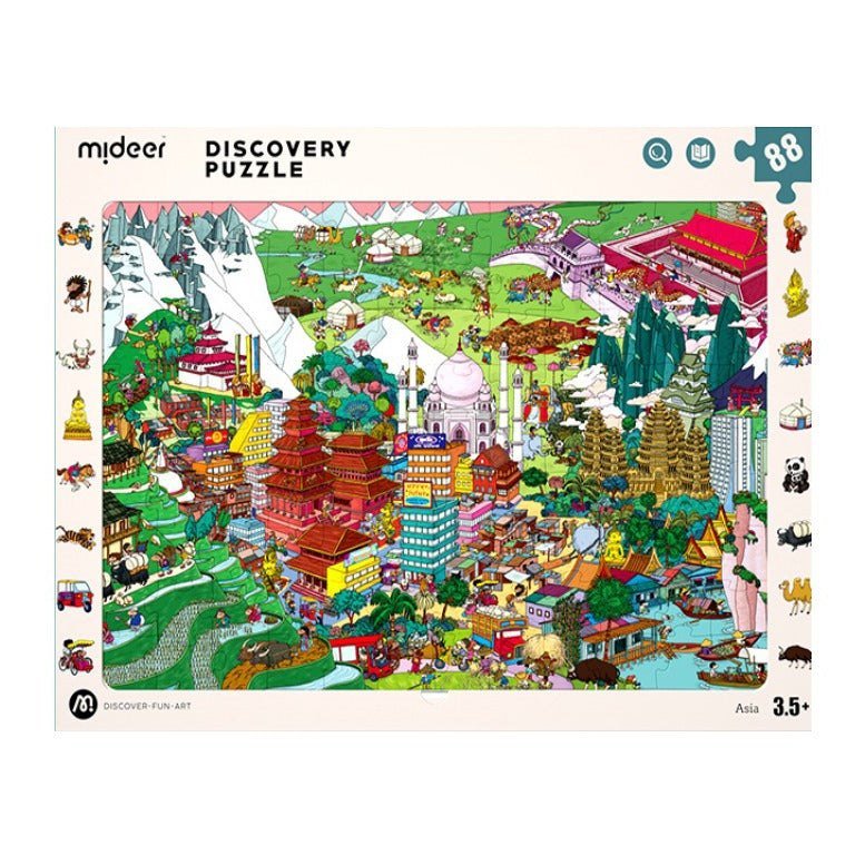 Observation Puzzle – Asia – 88 Pcs – Mideer Observation Puzzle - Asia - 88 Pcs Mideer Puzzles