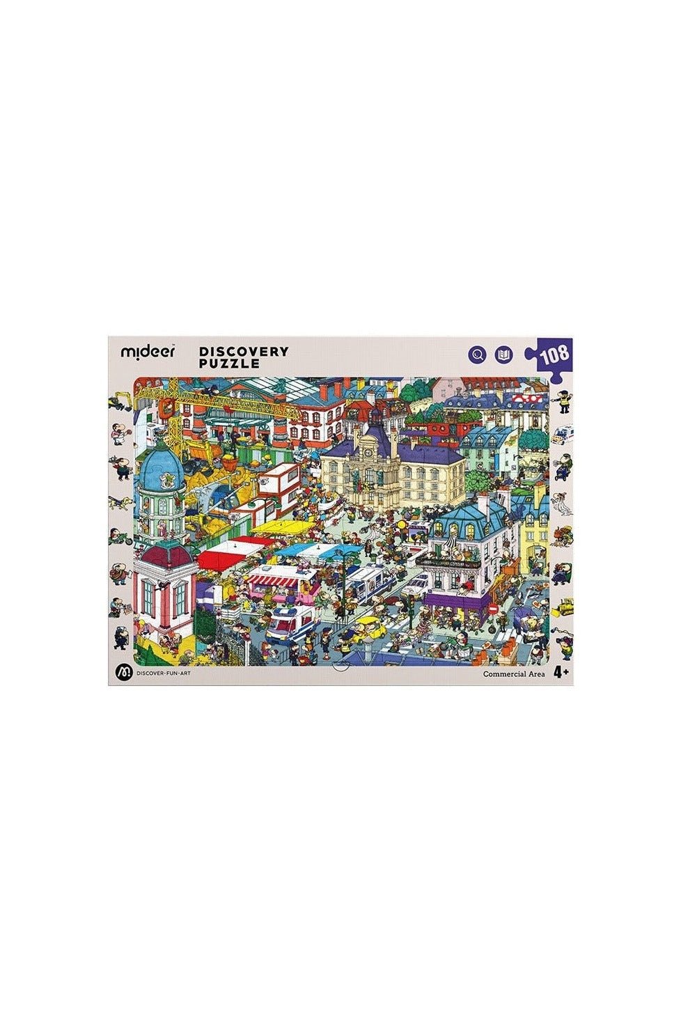 Observation Puzzle – Big City – 108 Pcs – Mideer Observation Puzzle - Big City - 108 Pcs Mideer Puzzles