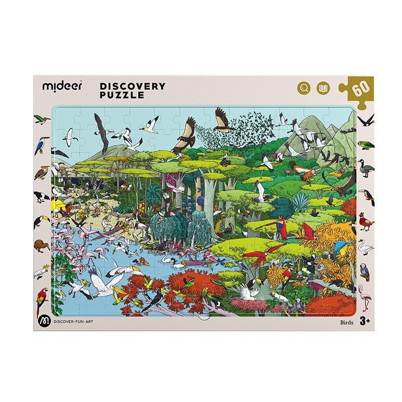 Observation Puzzle – Birds – 60 Pcs – Mideer Observation Puzzle - Birds - 60 Pcs Mideer Puzzles