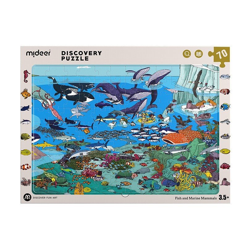 Observation Puzzle – Ocean World – 70 Pcs – Mideer Observation Puzzle - Ocean World - 70 Pcs Mideer Puzzles