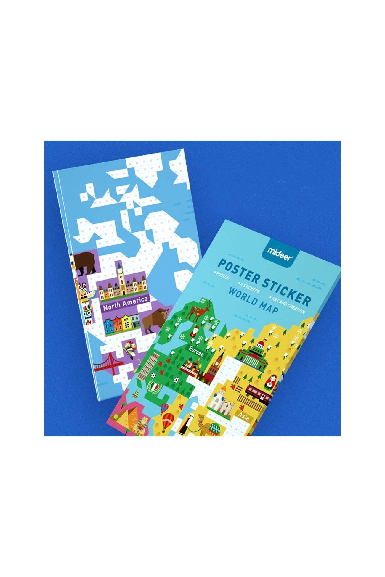 Poster Stickers – World Map – Mideer Poster Stickers - World Map Mideer Art & Craft