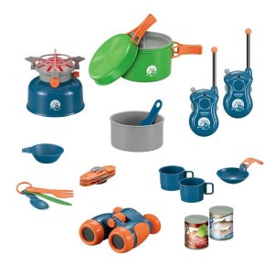 Power Joy Camping Cooking Set with Portable Walkie Talkie 20pieces – Power Joy Power Joy Camping Cooking Set with Portable Walkie Talkie 20pieces Power Joy Toys