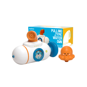 Pull Down Water Gun – Blue Submarine – Mideer Pull Down Water Gun - Blue Submarine Mideer Sports
