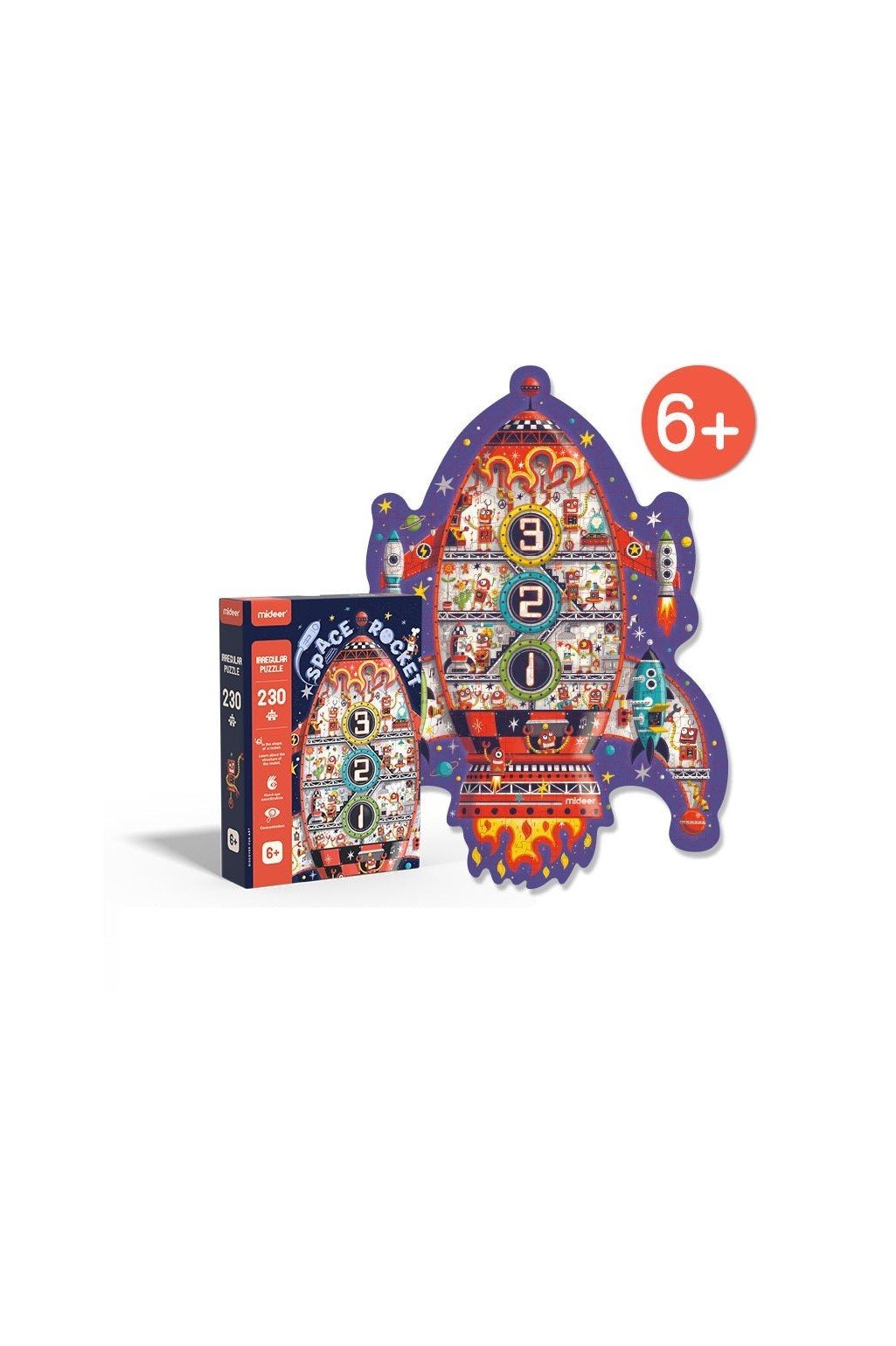Puzzle – Space Rocket (230 Pcs) – Mideer Puzzle - Space Rocket (230 Pcs) Mideer Jigsaw Puzzles