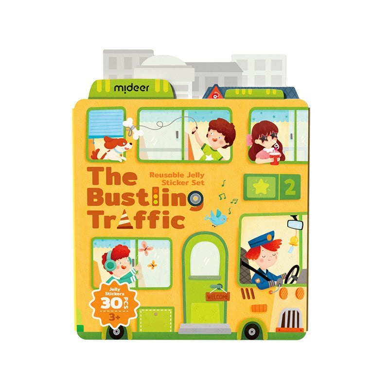 Reusable Stickers – Bustling Traffic – Mideer Reusable Stickers - Bustling Traffic Mideer Sticker