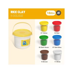 Rice Clay Bucket – 6 Colors – Mideer Rice Clay Bucket - 6 Colors Mideer Art & Craft