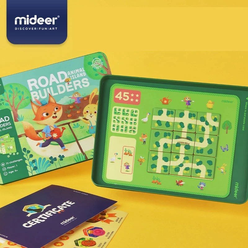 Road Builders – Animal Island Board Game – Mideer Road Builders - Animal Island Board Game Mideer Board Games