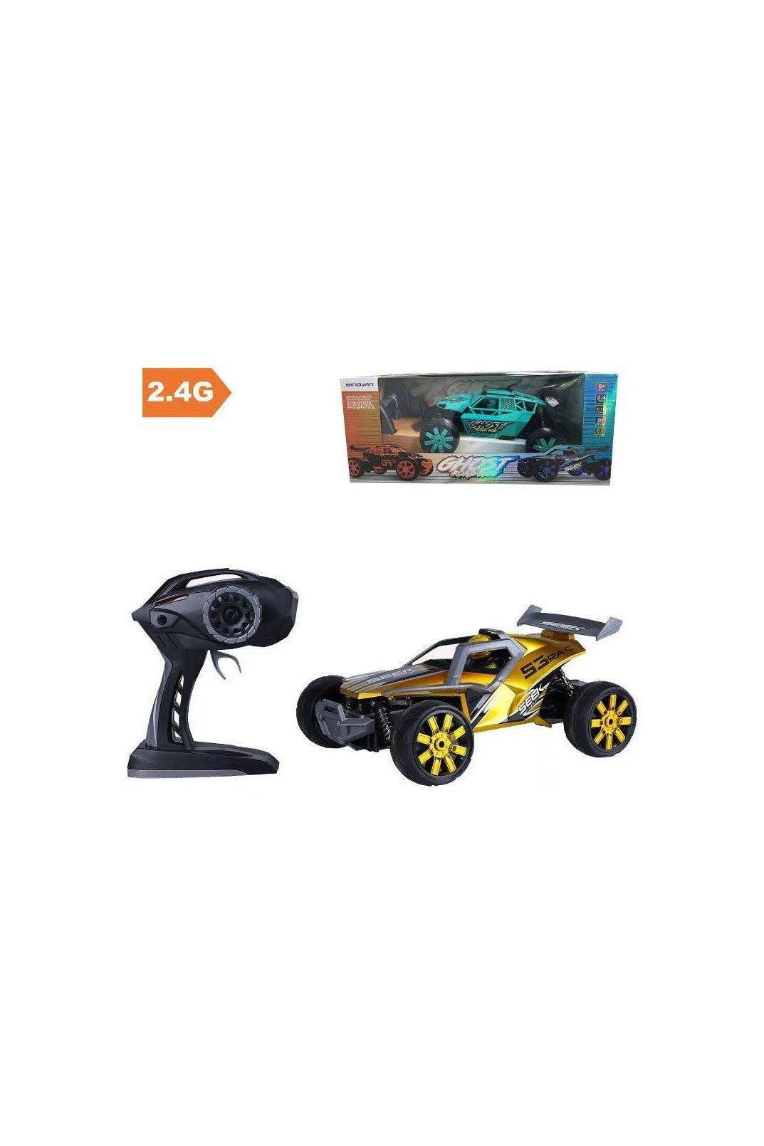 Sam Toys – 1:12 High Performing Rc Car (Gold & Blue) – Sam Toys Sam Toys - 1:12 High Performing Rc Car (Gold & Blue) Sam Toys Early Education