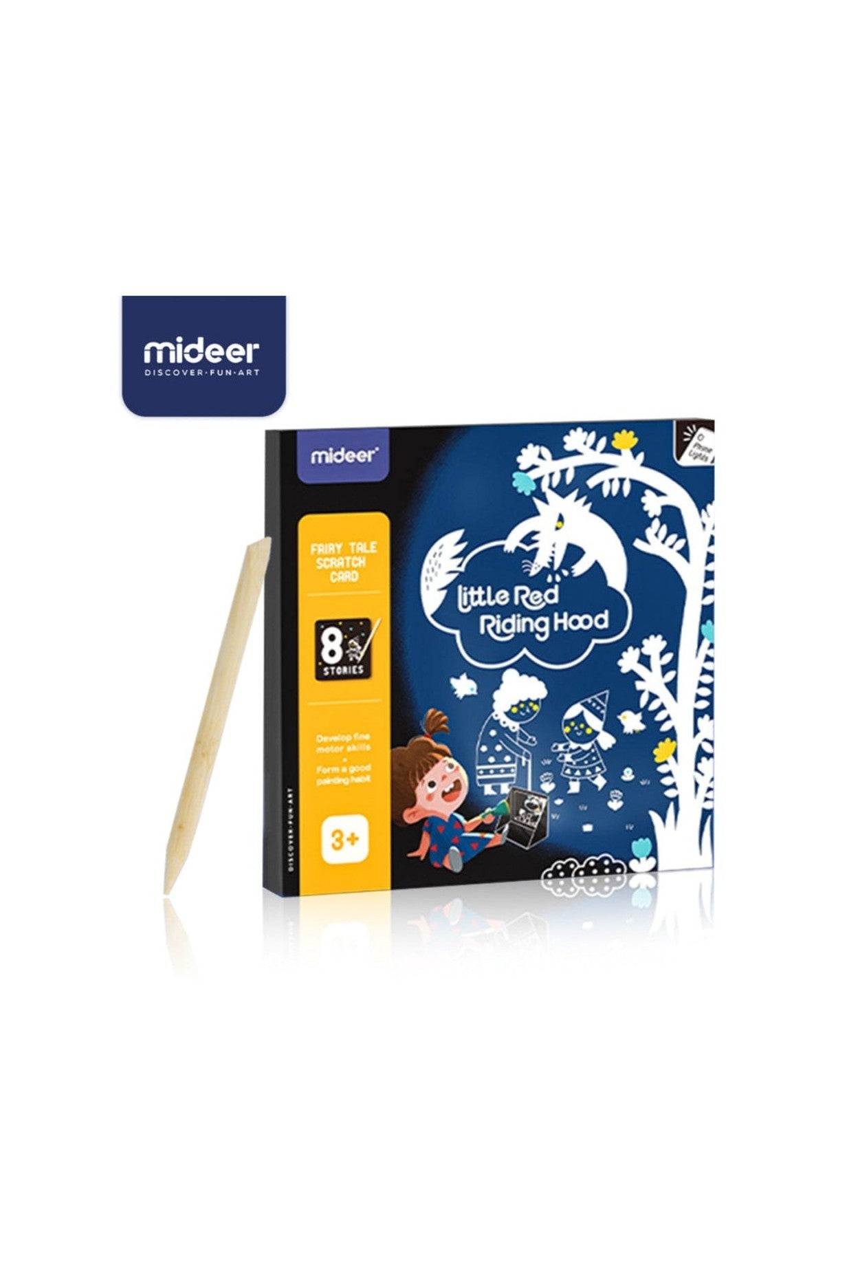 Scratch Card Kit – Little Red Riding Hood – Mideer Scratch Card Kit - Little Red Riding Hood Mideer Art & Craft