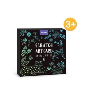 Scratch Kit – Animal World – Mideer Scratch Kit - Animal World Mideer Art & Craft